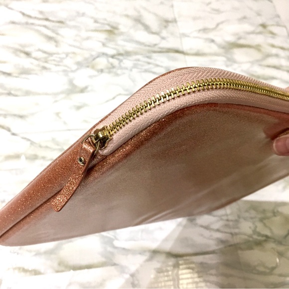 💝 KATE SPADE 💝 glittery padded pink laptop sleeve/protector size 13.5 x 10” - Picture 3 of 7